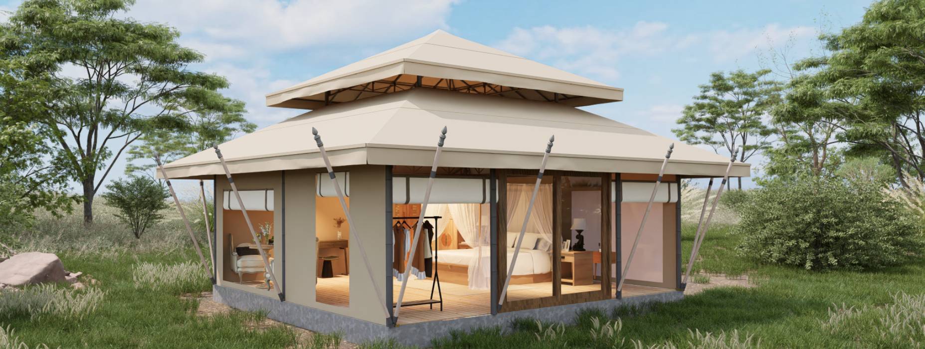 北塔区户外野奢帐篷